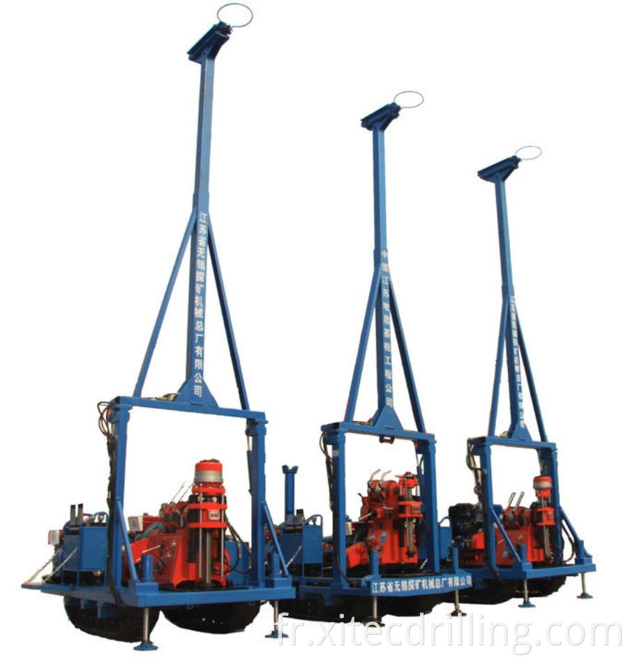 Gyq 200a Exploration Drilling Rig Soil Investigation Drilling Machine Hydraulic Chuck Light Weight 4